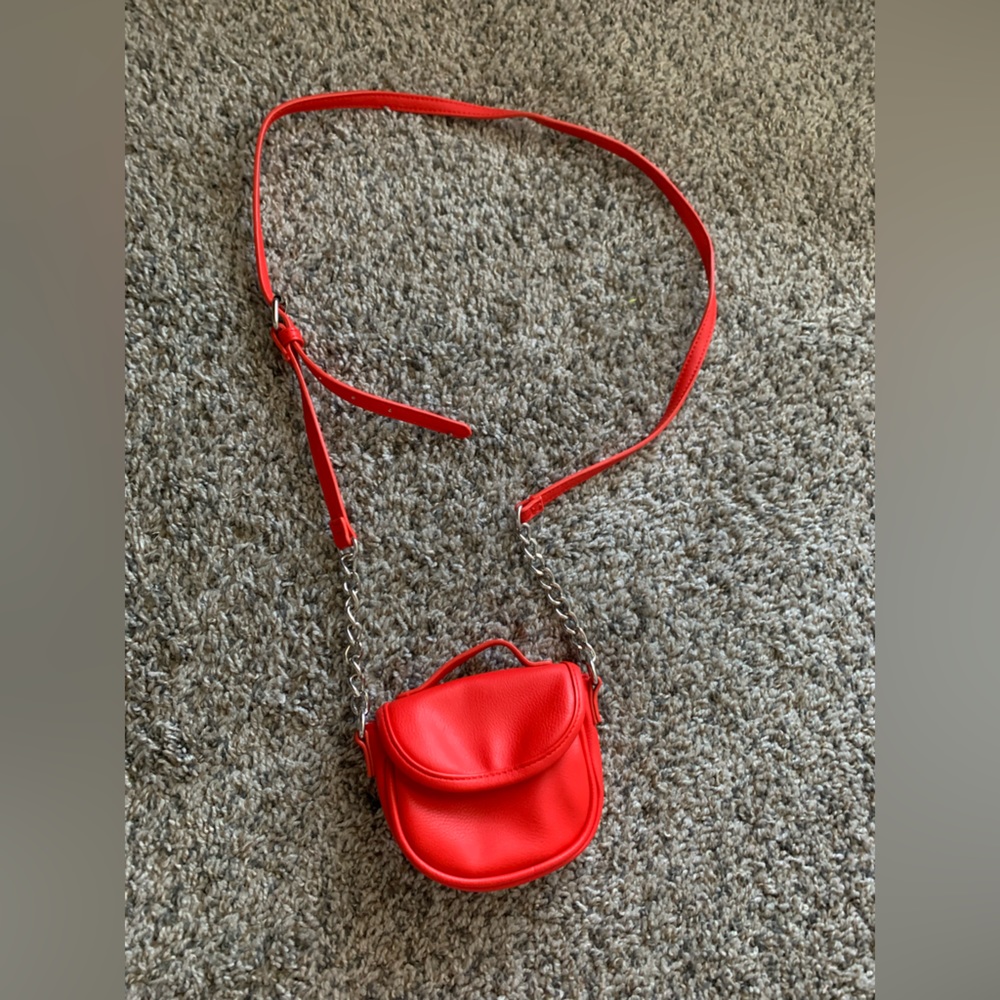 Wild Fable Bright Red Mini Purse With Adjustable Strap